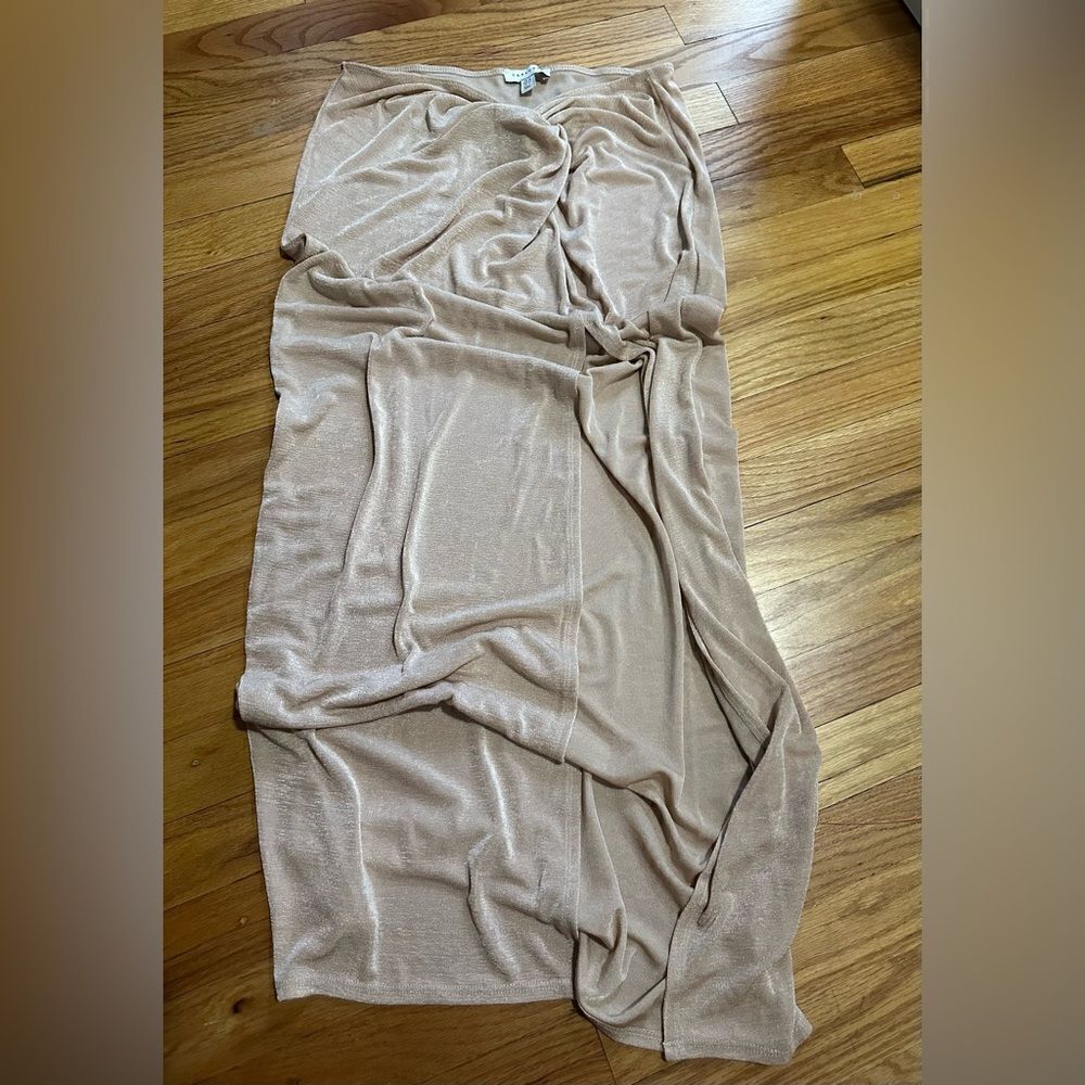 Topshop | slinky twist front maxi skirt - Picture 3 of 6